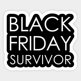 black friday survivor Sticker